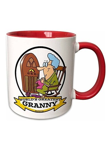 Funny Worlds Greatest Granny Printed Mug Multicolour