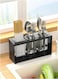 Kitchen Utensil Holder with 3 Compartments,cutlery holder