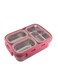 Bento Lunch Boxes, Leak Proof Stainless Steel Lunch Box for Kids, BPA Free Bento Box for Kids and Adults   Tiffin Box for Office and School (Pink, 620 ML, 3 Compartment)