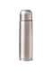 Water Flask, Double Walled Vacuum Insulated Flask 0.5 Litre, Leakproof 24 Hours Hot and Cold Water Bottle, Durable Stainless-Steel Interior and Exterior, Silver (500 ml)
