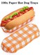 Hot Dog Trays, 6'' Paper Food Trays Eco Friendly, Rectangular White Fluted Hot Dog Tray, Disposable Food Tray for Sandwiches and Hamburgers Hot Dog Cart Accessories