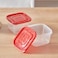 LocknLock EzLock 970ml Square Food Storage Containers &ndash; Set of 2, Stackable &amp; Microwave-Safe