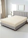 Linen Klub Twin Fitted Sheet - 1 Piece, Luxurious 100% Cotton Sateen with 250 Thread Count, Featuring Classic Stripe Design with Deep Pocket and Elastic Edges, Size: 100 x 200 + 30 cm, Cream