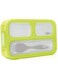 bbl&uuml;v - Bent&ouml; - Small Sealed Lunchbox with Spork, Kids Leak-Proof, On-the-Go Meal, Snack Packing, BPA Free - For Kids (Lime)