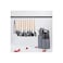 19pcs Grey silicone spatula set with holder&mdash;heat-resistant, BPA-free, safe for nonstick cookware.