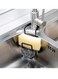 Sink Caddy Sink Sponge Holder, Faucet Rack Shower Tray, Metal Organizer Hanging Fix Around Faucet for Kitchen Bathroom