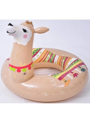 Jilong 37609 Alpaca Inflatable Float Ring - Multicolor