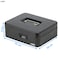 Rubik Large Cash Box with Tray and Combination Lock Portable Durable Register Money Box Safe for Bills Jewelry Receipts Coins (25x20x9cm) Black