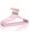 Dot Gift&Acirc;&reg; 10-Pack Pink Kids Velvet Hangers 14" Wide with Copper Rose Gold Hooks - Nursery Clothes Hangers Non Slip Toddler Hangers.