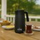 Morning Stainless Steel Thermos Flask 1.2L, Vacuum Thermal Carafe, Leakproof Insulated Coffee Carafe, Hot and Cold Beverage Dispenser Double Wall, 12 Hours Heat Retention, 40 oz, Black - SI232250