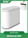 Grabage Bin, 10L Plastic 2.1 Gallon Small Narrow Garbage Can with Press Top Lid, Dog Proof Wastebasket Trash Can for Bathroom, Living Room,Trash Can with Lid