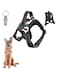 PETSARY Heavy Duty Dog Safety Harness with 1 Pcs Pet ID Tag - Adjustable No-Pull/Choke Breathable Padded Chest Harness Vest - Helps Prevent Take Control - Reflective Buckle for Training Walking Medium