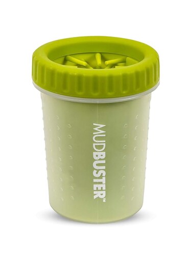Dexas MudBuster Portable Dog Paw Cleaner, Medium, Green, PW710383