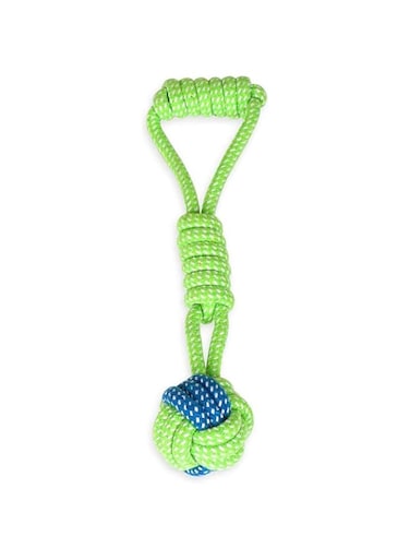 Dog Rope Toy, 1 Pcs Knotted Woven Pet Dog Toy Eco-Friendly Cotton Rope Toy Bite-Resistant Rope Knot Dog Toy Puppy Teething Playing Toys Pet Rope Chew Toy Durable Rope Knot Dog Toy for Medium Dogs Toy