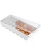 iDesign Fridge/ze Binz Egg Holder, Large Storage Box for 21 Eggs, Made from BPA- Plastic, White/Clear
