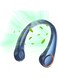 Joyzzz Portable Neck Fan, 4000mAh Wearable Hands Free Bladeless Fan, 3 Speeds Adjustment, USB Rechargeable Ultra Quiet Neck Cooler, Cooling Personal Fan for Home, Office, Travel, Sport (Blue)