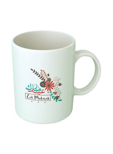 Print Eid Mubarak Printed Mug White/Red/Blue