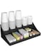 bpa 11-Compartment Minimalist Unisex Black Condiment Organizer