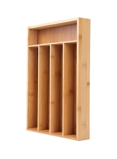 Drawer Organizer Khaki 37x6.5x26.5cm