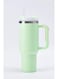 Collections 40oz Green Stainless Steel Tumbler with Handle &amp; Straw Lid   Vacuum Insulated Leak-Resistant Water Bottle 1200ml   Reusable Travel Mug for Home, Office &amp; Car