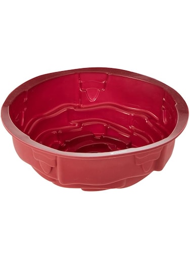 BERGNER BAKE A WISH SILICONE CAKE MOULD 24 CM, RED COLOR