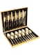 Stainless Steel Luxury Cutlery Set Spoons, Forks, and Knives, Gold