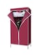 Portable Wardrobe Organizer Maroon 150cm