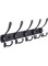Coat Rack Wall Mounted - 5 Tri Hooks, Heavy Duty, Stainless Steel, Metal Coat Hook Rail for Coat Hat Towel Purse Robes Mudroom Bathroom Entryway