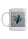Medicine Mask Printed Mug White/Grey/Blue