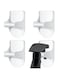 4 Pcs Wall Mount Spray Bottle Hooks Holder Spray Bottle Hanger Adhesive Hook to Create Storage Space Spray Bottle Rack Organizer Hanger for Cabinet Kitchen Variety Surfaces Spray Bottle
