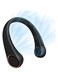 CIVPOWER Neck Fan: Portable Personal Neck Cooling Rechargeable Bladeless Fan - Hands Free 3 Speed 4000 mAh Battery USB Operated Wearable Headphone Design - for Men Women Outdoor Indoor (Black)