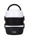 Portable Electric Lunch Box Black/White 19.5 x 25.5cm