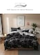 Home 6 Piece King Size ( 1 Duvet cover without filling - 220*240cm.; 1 Fitted sheet - 200*200cm+30cm.; 4 Pillow covers - 50*75cm.). Bedding Set without filling reversible style marble pattern.