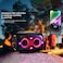 HOPESTAR Party Box 120W Karaoke Bluetooth Speaker with 2 Microphones - Blue