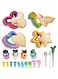 21 Pcs Sandwich Cookie Cutters Set, Dinosaur,Heart,Star,Mickey Sandwich Knife Cookie Knife Vegetable Cutter Food Grade Cookie Mould, Fun Kids Food Picks for Bento Box Toothpicks (21 Pcs)