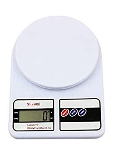 Kitchen Digital Weighing Scale 10 Kg White