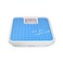 Blue Grid Analog Personal Weighing Scale &ndash; 130kg Capacity Mechanical Bathroom Scale

