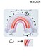 Baby Monthly Milestone Blanket With Cute Rainbow Pattern Baby Comfort Blanket, Baby Swaddling Blanket Boy/Girl- Baby Photo Blanket for Newborn Baby Shower, Baby Gifts for Newborn For Baby Stroller Safety Mat Crawling Chair Going Out Mat Baby Bed