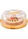 Snips - Delice Cream Cake Holder - Cake Holder with Lid   Cake Holder   Cake Holder   Cream Colour   4 Safety Locks - Diameter 28 - Made in Italy - BPA Free