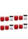 Small Glass Jars Mini Thick Glass Jars with Twist Black Lids Airtight Food Storage Honey Jar Favors Leak Proof Seal for Spices Sauces Gifts Wedding Party Favors DIY Sweets (12, Round, 25ML)