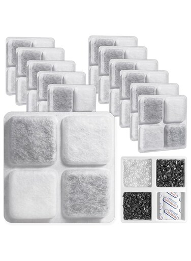 CHNLML Pet Food Desiccant Bag, 12 Pack, Compatible with Petlibro Automatic Cat Feeder, Silica Gel, Deoxidizer, Activated Carbon, Keeps Pet Food Dry and Fresh