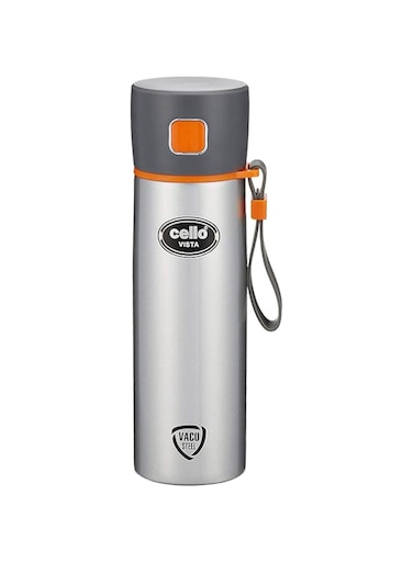 Cello Vista Stainless Steel Flask, Grey, 500 ML