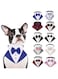 HDKUW Dog Tuxedo Formal Costume - Blue S, Wedding Bandana Collar with Bow Tie for Small to Large Dogs