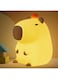 Capybara Night Lamp, Capybara for Loved Ones and Friends, Capybara Light Gift, ABS+SIL, Touch Control, Portable Rechargeable Dimmable, Best Choice for Gift Giving (Capybara with Orange)
