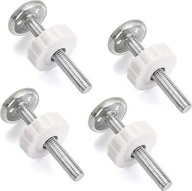 OwnMy M10(10mm/0.39") Baby Gate Adapter OwnMy 10MM Walk Thru Gate Spindle Rods Accessory Pressure Gate Replacement Parts Screw Mounted Bolts Kit for Pets Gate/Stair Railing Safety Gate(4 Pcs)