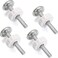 OwnMy M10(10mm/0.39") Baby Gate Adapter OwnMy 10MM Walk Thru Gate Spindle Rods Accessory Pressure Gate Replacement Parts Screw Mounted Bolts Kit for Pets Gate/Stair Railing Safety Gate(4 Pcs)