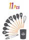 Silicone Utensils Set Black