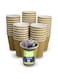 Disposable Coffee Cups, Kraft 12 oz Paper Coffee Cups Ripple Wall, 25 Count Hot Tea, Coffee, Kahwa, Hot Drinks &amp; Natural Brown - 25 Pieces.