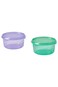Snack container with lid, lilac/green, 0.3 l