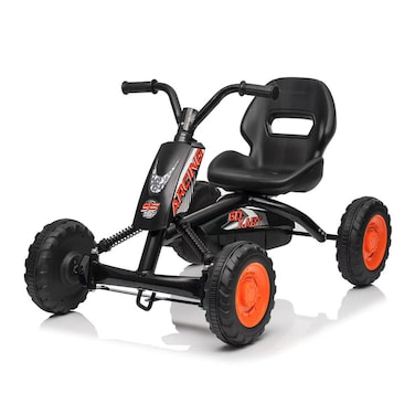 Lovely Baby LB 6400 Pedal Car for Kids, High Backrest Seat, EVA Wheels, Front Suspension &ndash; Ages 3-5 Years - Black